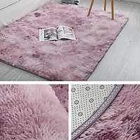 Thảm Lông Loang Trải Sàn Cao Cấp - Hàng Đẹp, Lông Dài kích thước1m6x1m2
