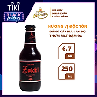 Chai Bia Đen Thầy Tu EIBAUER ZWICK'L NATURTRÜB DUNKEL 250ml
