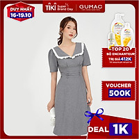 Đầm dáng xoè cổ V cúp ngực DB573 GUMAC