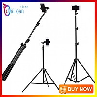 Bộ livestream, chân tripod tự sướng, quay titok dùng cho điện thoại và máy ảnh có remote bluetooth, đầu kẹp xoay 360 độ