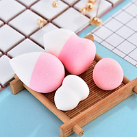 4 Pcs Makeup Sponge Professional Beauty Puff Liquid Cream Smooth Cosmetic Puff Gourd Shape+Waterdrop Shape