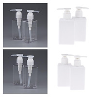 8x 150ml PET Empty Pump Bottles Dispenser for Foundation Shampoo Emulsion