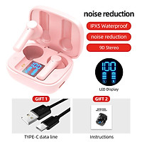 Lb-8 Bluetooth Earphones True Wireless Headphones 5.0 Tws In-ear Earbuds Ipx5 Waterproof Earphones