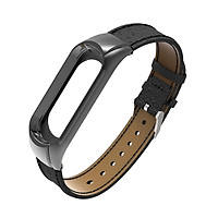 Leather Replacement Strap Wristband Watchband Accessories for Xiaomi Mi Band 3 Smart Watch Bracelet