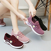 Giày thể thao nữ hoa cúc , giày đi bộ đế êm - TT8