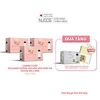 Combo 3 Hộp Collagen nước xóa nhăn ngăn lão hóa da Nucos Spa 13500 3 Hộp x 10 Chai x 50ml