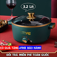 Nồi Điện Mini Đa Năng NL-09 Thiết Kế Có Lớp Chống Dính 3 Công Tắc Nhiệt Công Suất Đến 1000W