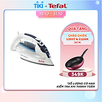 Bàn ủi hơi nước Tefal Smart Protect FV4980E0 -2600W (Trắng phối xanh) - Công nghệ tiên tiến Durilium AirGlide - Thích hợp cho mọi loại vải - Tiết kiệm năng lượng - Hàng chính hãng