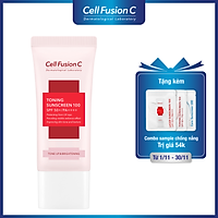 Kem Chống Nắng Dưỡng Trắng Và Nâng Tông Da Cell Fusion C Toning Sunscreen 100 SPF 50+/PA++++ (35ml)