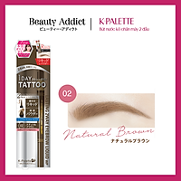 Bút Vẽ Lông Mày 2 Đầu K-Palette Eyebrow Pencil Chống Nước Lâu Trôi 24h (4 Màu)