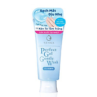 Sữa rửa mặt dịu nhẹ Senka Perfect Gel Gentle Wash 100g tặng mặt nạ giấy nén Miniso