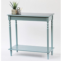 Bàn console trang trí chân tiện màu xanh lam #9001-TUR