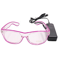 Led Glasses 10 Colors Optional Light Up El Wire Neon Rave Glasses Twinkle Glowing Party Club Holiday Bar Decorative