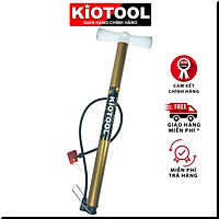 Bơm xe đạp Kiotool nhỏ gọn bơm tay cho xe máy xe đạp ống to chắc chắn