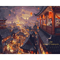 (CÓ SẴN) Tranh tô màu số hoá đã căng khung - Chủ đề: CỔ PHONG MS.G604