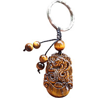 Móc Khóa 12 Con Giáp Đá Mắt Hổ Tuổi Tỵ Ngọc Quý Gemstones MK6