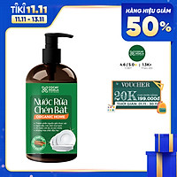 Nước rửa chén bát 97% gốc thiên nhiên Cocayhoala Hương Quế 500 ml- Chiết xuất Bồ Hòn, Quế, Muối Trắng, Chanh...
