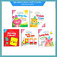 Ehon song ngữ Anh - Việt (Bộ 5 cuốn) - Bộ sách nuôi dưỡng tâm hồn bé 0 - 6 tuổi - Kèm file nghe