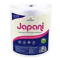 Cuộn giấy lớn đa năng Japani1000S dùng vệ sinh đa năng hai lớp cắt sheet 35cm - 1000gr