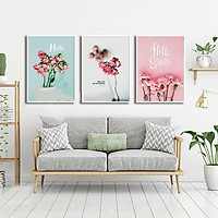Tranh Treo Tường Hiện Đại Phòng Khách - Hoa 94-a-b-c