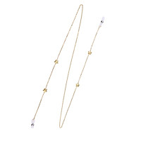 Star Eyeglass Neck Cord Beaded Reading Glasses Sunglasses Chains and Straps Eyewear Holder for Women Girls 28.35 inch