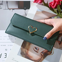 Ví Nữ Dài Cao Cấp Phong Cách Hàn Quốc trangsucpt Kiểu Khóa Trái Tim