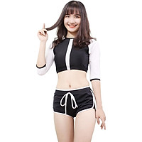 Đồ Bơi Tay Lỡ Croptop Dạng Quần EvaBKN277