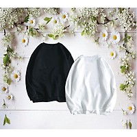 Áo nỉ U.O.T.E.R.I.T.Y unisex dài tay nam nữ cao cấp, áo phông nỉ bông sweater màu trắng, đen