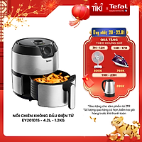 Nồi chiên không dầu Tefal EY201D15 - 4.2L - Vỏ thép không rỉ - Công nghệ luân chuyển khí nóng 3D không cần trở - Hàng chính hãng