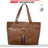 Túi xách nữ thời trang phù hợp đi làm công sở Da cỡ đại Bonchen LK041 Tặng móc khóa cá heo