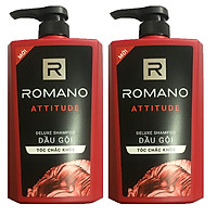 Bộ 2 Chai Dầu gội Romano Attitude (650ml*2)+ Tặng 5 gói dầu gội Romano