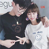 Áo phông đôi I’m okay ngắn tay L&N.