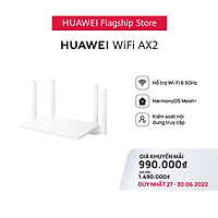 Router WiFi HUAWEI AX2 | WiFi6 5GHz hỗ trợ 1500 Mbps | HarmonyOS Mesh+ | Kiểm soát nội dung truy cập | Hàng Chính Hãng