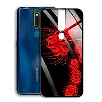 Ốp Lưng Kính Cường Lực cho điện thoại Oppo F11 Pro - 0359 7885 HOABINGAN15 - Hoa Bỉ Ngạn - Hàng Chính Hãng