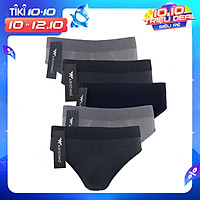 Combo 5 Quần Lót Nam Tam Giác Chất Liệu Sợi Tre Cao Cấp Aristino AD 09, Kháng Khuẩn, An Toàn, Trẻ Trung - Hàng Chính Hãng