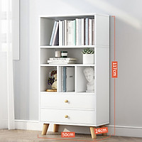 Tủ Kệ Sách Trang Trí KBT36 SPEVI - Chất Liệu Gỗ MDF Và HMR Chống Ẩm Cực Tốt Hàng Cao Cấp - Nội Thất Lắp Ráp Thông Minh (Màu Trắng)