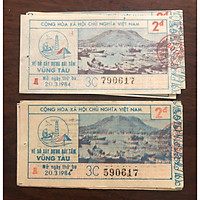 Tờ vé số bao cấp Vũng Tàu 198x, phong thủy sưu tầm