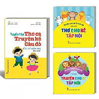Combo 3 cuốn Truyện thơ cho bé tập nói + Tuyển tập Thơ ca, truyện kể câu đố cho trẻ mầm n