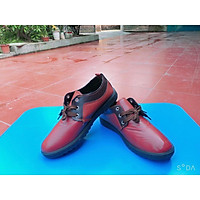 Giày Da Nam Có Dây Buộc Màu Trơn Thời Trang SP1