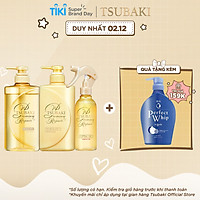 Bộ Ba Chăm Sóc Tóc Phục Hồi Ngăn Rụng Tóc Tsubaki Gội Xả (490ml/chai) + Xịt Dưỡng Tóc 220ml-95243