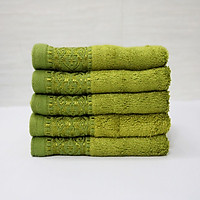 Combo 3 khăn sợi tre Nam Phong - 30x50 cm - màu xanh rêu