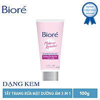 Sữa Tẩy Trang Rửa Mặt 3 Trong 1 Dưỡng Ẩm Mịn Da Biore (100g)