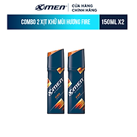 Combo 2 Xịt khử mùi X-Men Fire 150ml