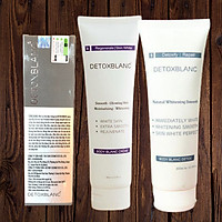 Combo Detox Blanc Sữa Tắm Thải Độc Trắng Da Body Blanc Bath Detox và Mặt nạ thải độc Detox Mask +Tặng kem dưỡng trắng da toàn thân Body BlanC Creme