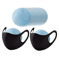 1 Pack 3-Layer Replacement Mat Facial Cover Filiter Face Cover Pads Non-slip Skin-friendly Non-woven Cloth Fabrics, Breathable And Comfortable