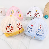 Cartoon Baby Baseball Cap Summer Mesh Newborn Girl Boy Sun Hat Soft Brim Infant Adjustable Caps
