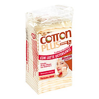 Bông Tẩy Trang Cotton Plus 2 Trong 1 Chiết Xuất Dầu Argan - Vitamin E (50 Miếng)