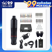 Bộ xăm hình đầy đủ dụng cụ Tattoo Kit Rotary for Beginners