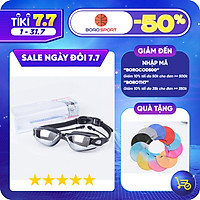 Kính Bơi Tráng Gương kèm bịt tại cao cấp Cleacco chống sương mù , chống tia UV Hàng chính hãng - Tặng kèm nón bơi Silicon ( Màu ngẫu nhiên )