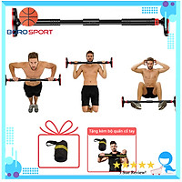Xà Đơn Treo Tường Gắn Cửa Điều Chỉnh Độ Dài Linh Hoạt ,Mẫu Mới Chất Liệu Thép Không Gỉ Chịu Lực 150kg , Tay Cầm Bọc Đệm PVC Chống Trượt